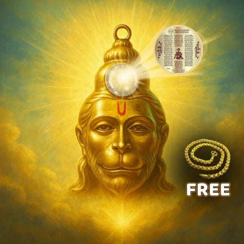 Shri Hanuman Chalisa Yantra Locket – Get Gold Plated Chain Free